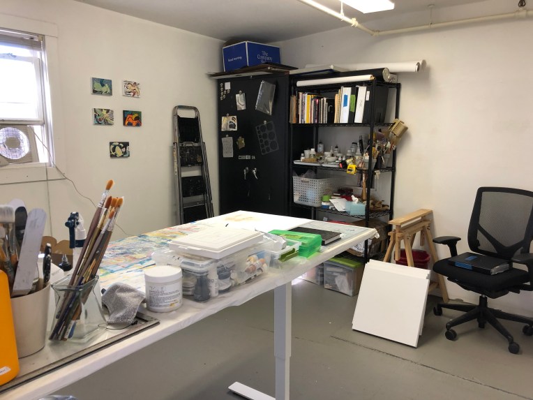 New studio at Washington Street Art Center in Somerville, MA.