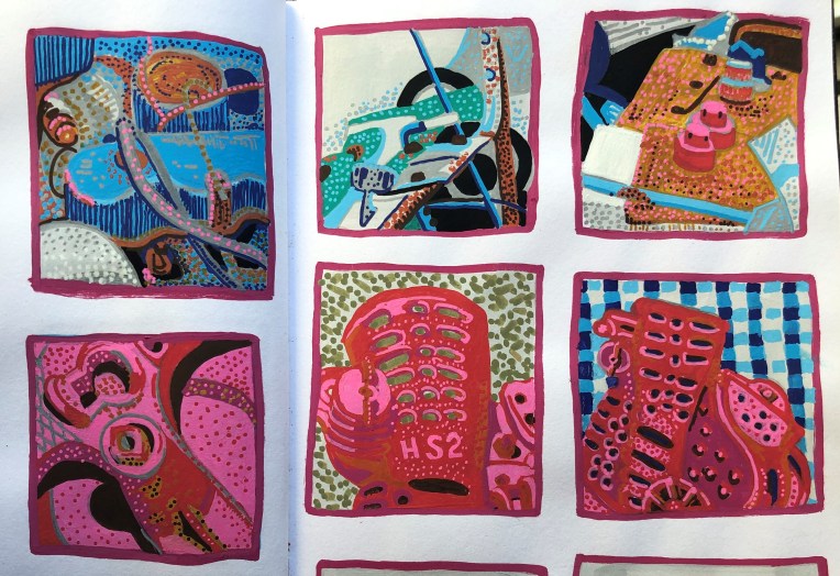 Sketchbook pages, September 2020