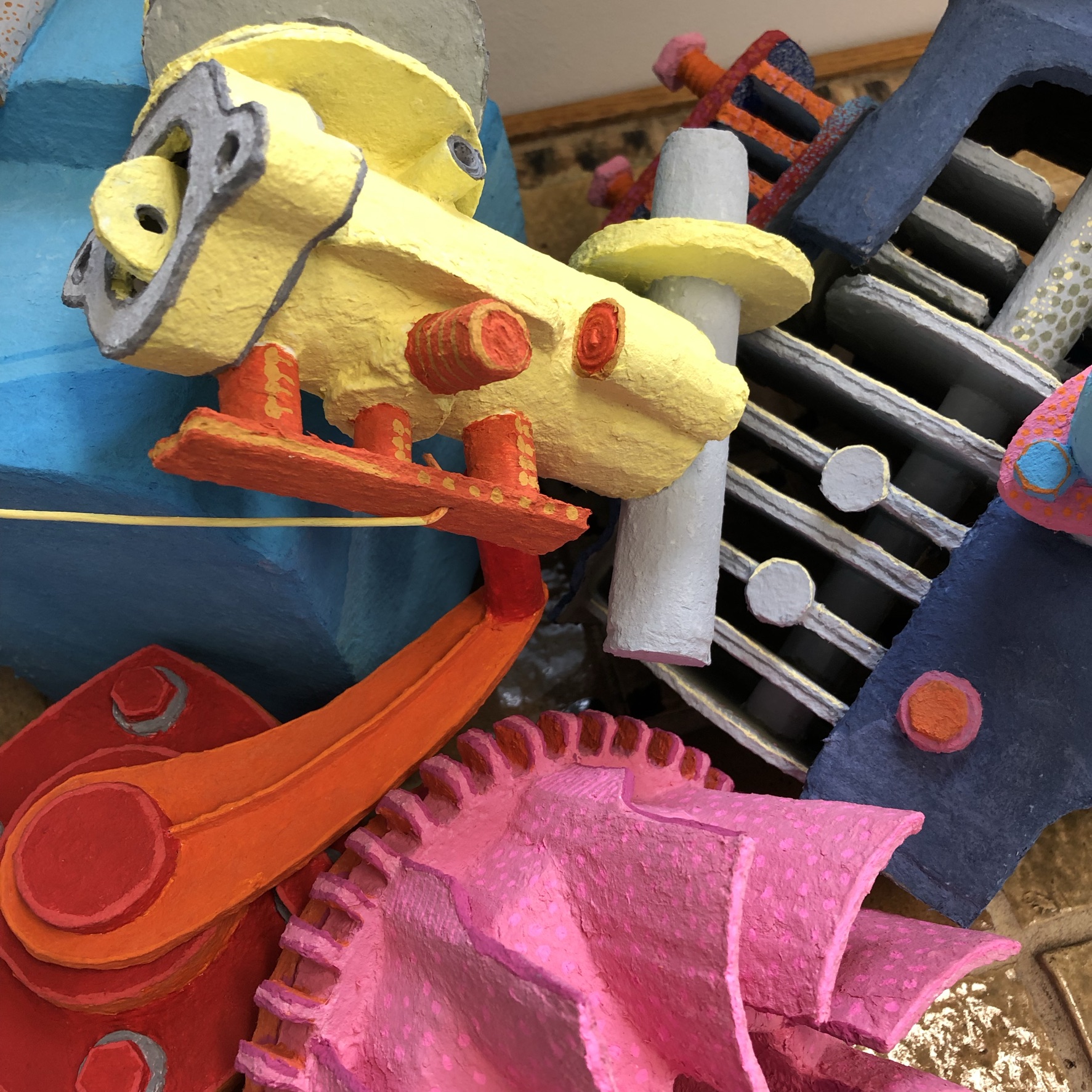 Photo study of paper mache machines, 2021