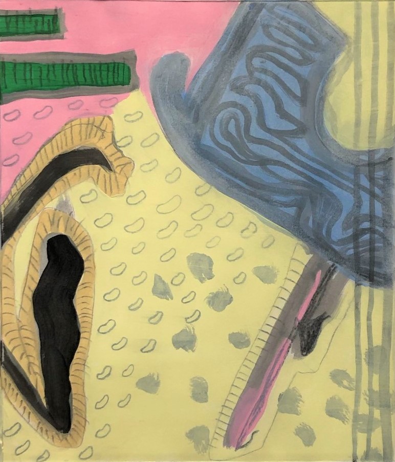 Acrylic study IV, 9"x12", 2021