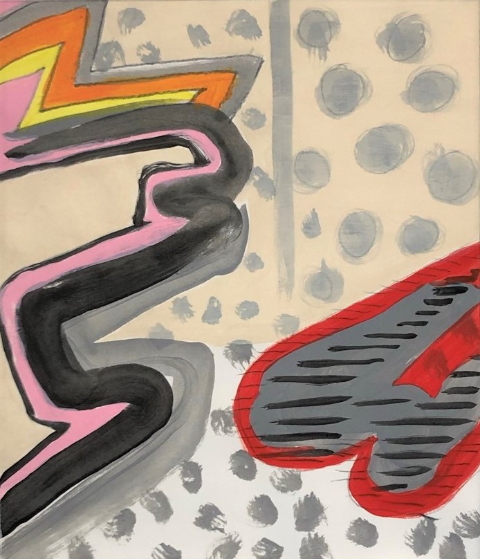 Acrylic study V, 9"x12", 2021