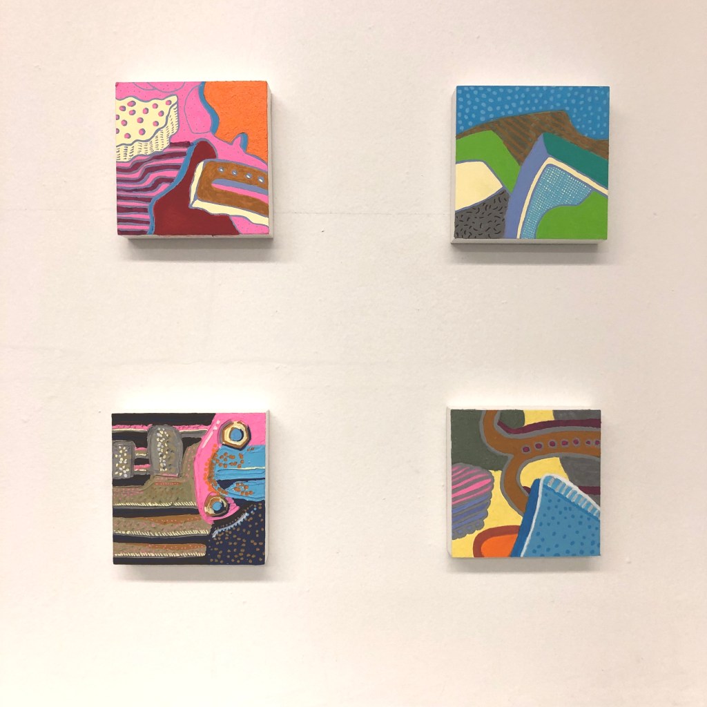 Series of 4"x4" acrylic on panel, 2021