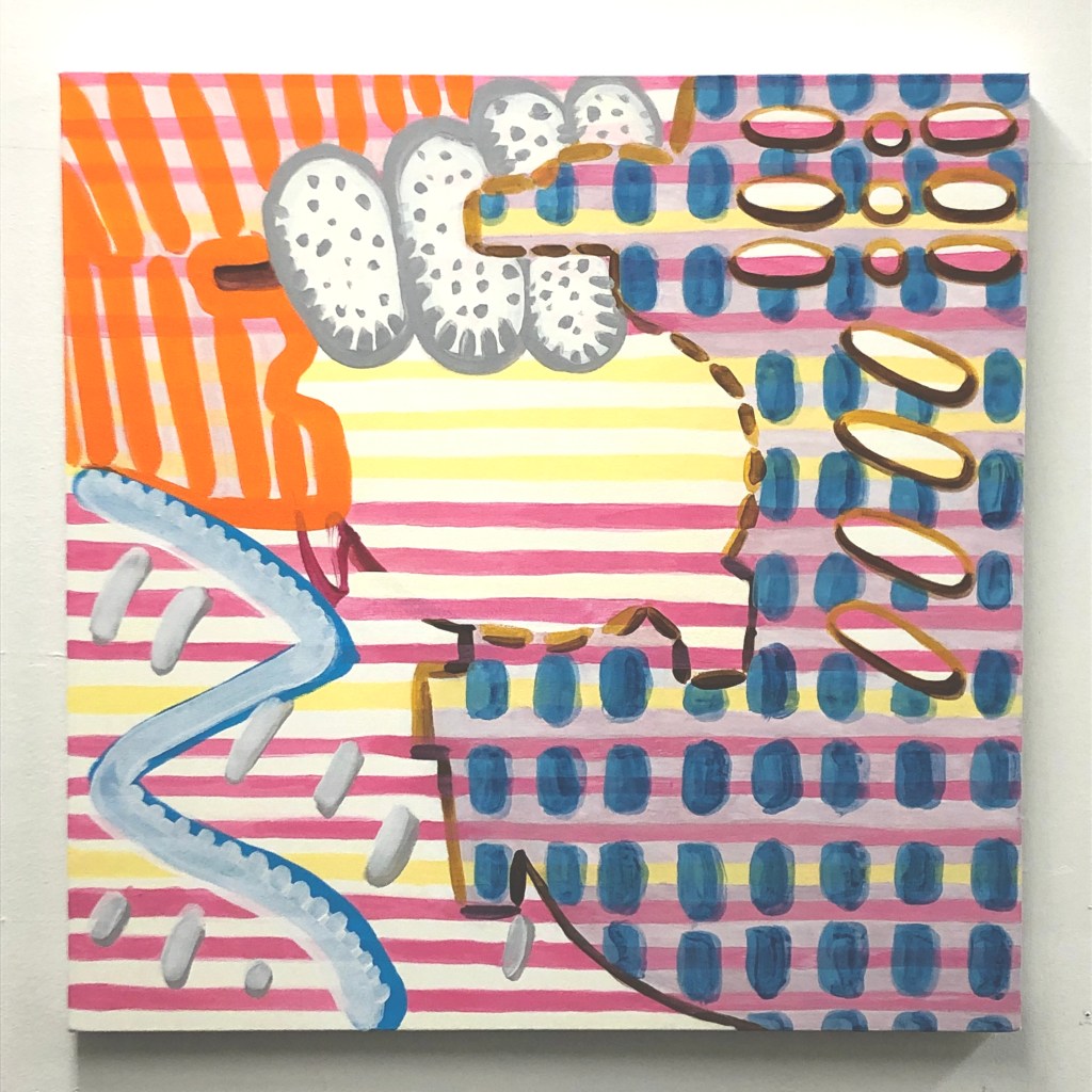 Acrylic on canvas, 30"x30", 2021