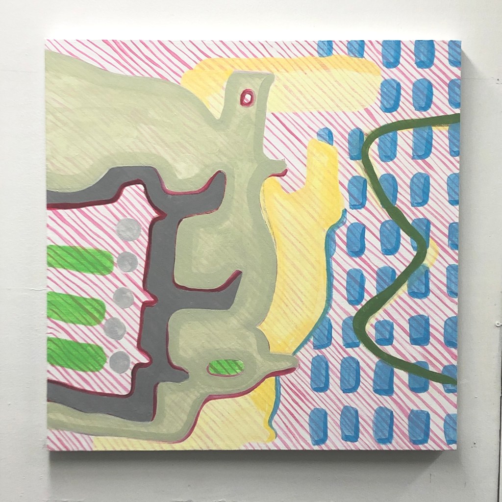 Acrylic on canvas, 30"x30", 2021